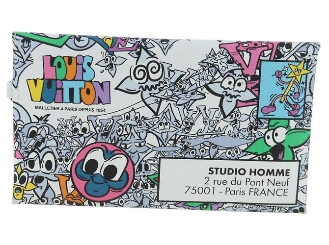 Louis Vuitton Trio Envelope Pouch Set Limited Edition Monogram Comics Canvas Multicolore - vista 2