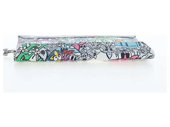Louis Vuitton Trio Envelope Pouch Set Limited Edition Monogram Comics Canvas Multicolore - vista 5