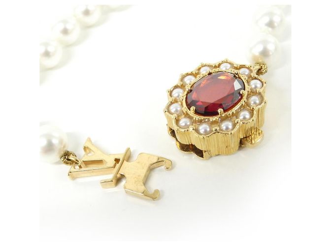 Pulseira com Pingentes Louis Vuitton - LV Dynasty L Vermelho - vista 5