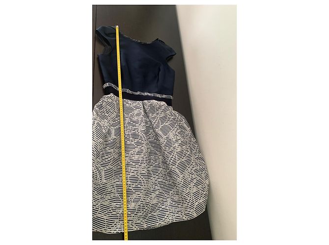 Carolina Herrera Abito blu navy stampato - vista 10