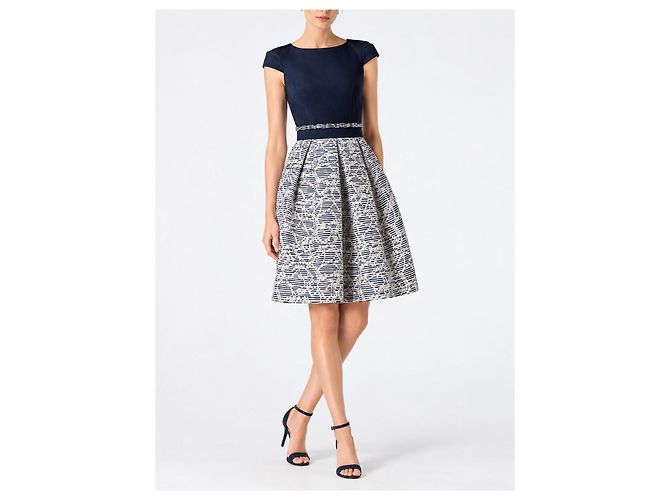 Carolina Herrera Abito blu navy stampato - vista 2