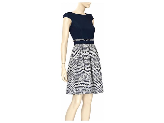 Carolina Herrera Abito blu navy stampato - vista 4