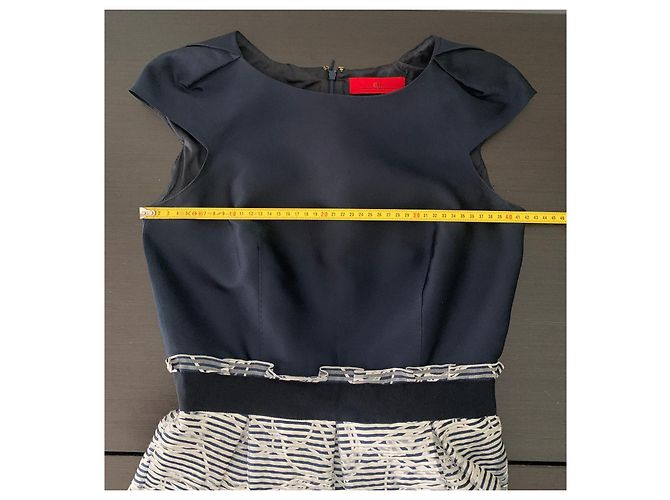 Carolina Herrera Abito blu navy stampato - vista 8