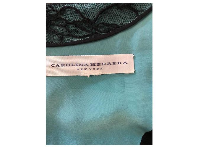 Abito nero Carolina Herrera con perline - vista 2