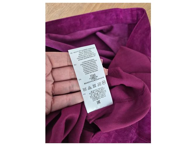 Vestido corto de gamuza violeta IRO - vista 10