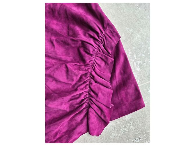 Vestido corto de gamuza violeta IRO - vista 2