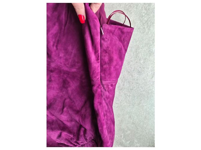 Vestido corto de gamuza violeta IRO - vista 4