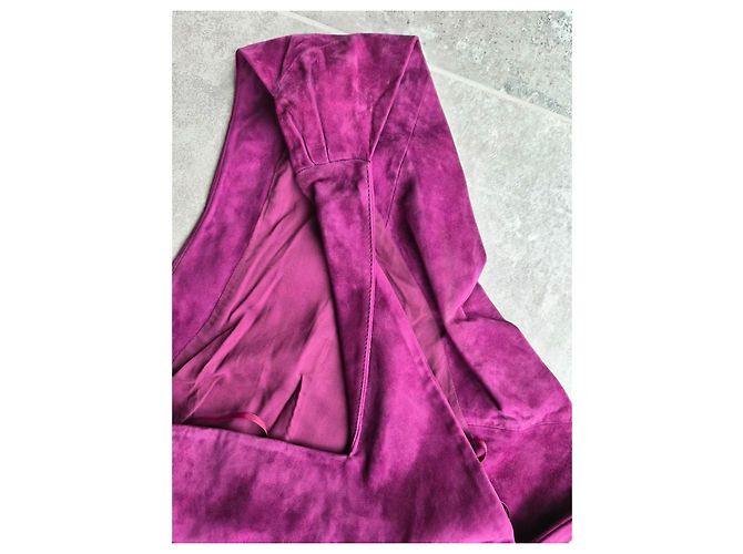 Vestido corto de gamuza violeta IRO - vista 6