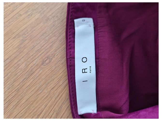 Vestido corto de gamuza violeta IRO - vista 7