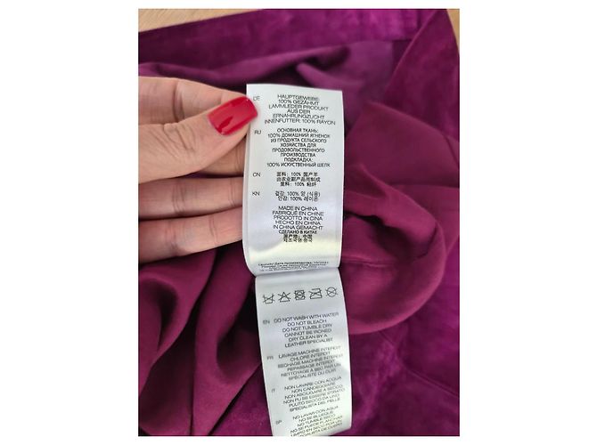 Vestido corto de gamuza violeta IRO - vista 9