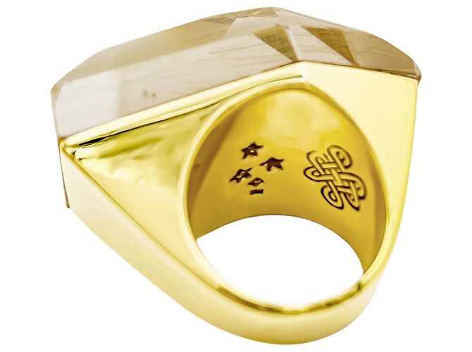 H Stern Anello H.STERN "Temptation Rock" in oro giallo e quarzo rutilo. - vista 4