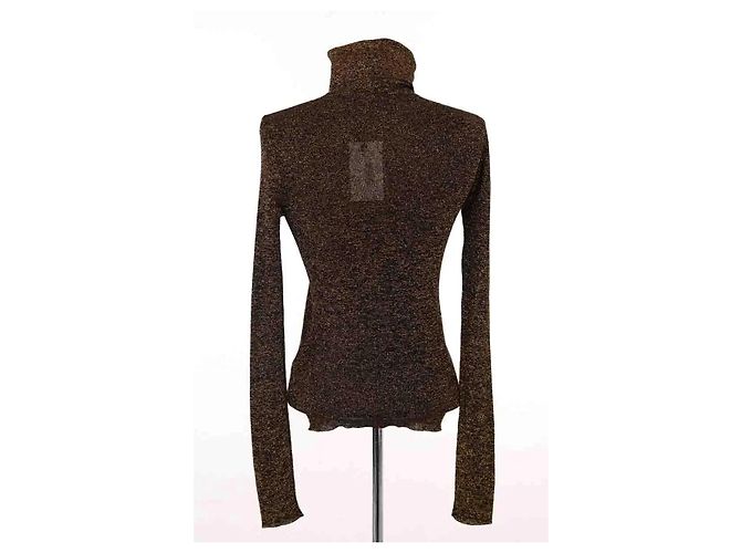 Autre Marque Blusa Saint Laurent dourada Dourado - vista 4