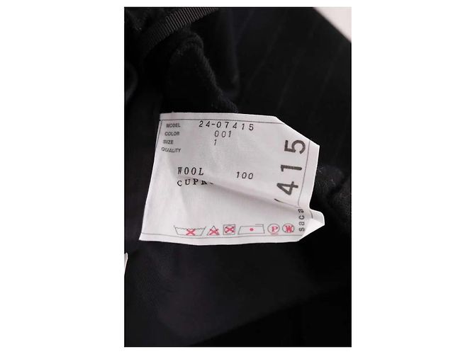 Sacai Pantaloni larghi neri Nero - vista 5