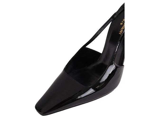 Autre Marque Saint Laurent Absatzschuhe aus schwarzem Lackleder Größe 40 - Ansicht 5