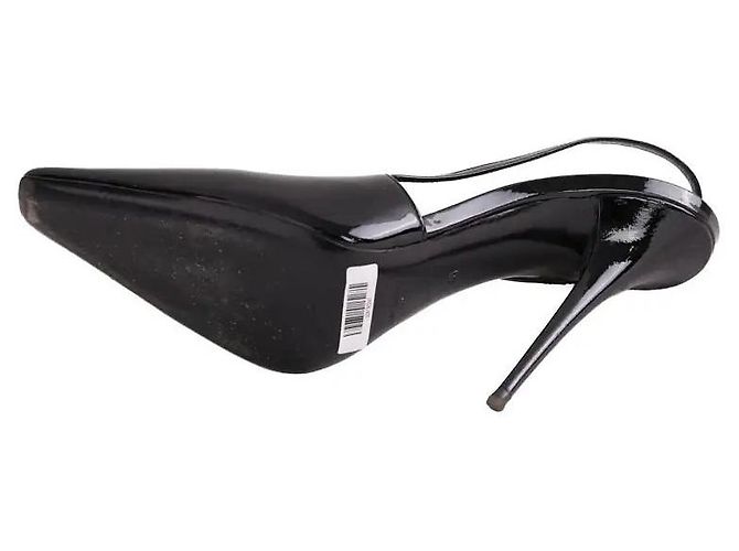 Autre Marque Saint Laurent Absatzschuhe aus schwarzem Lackleder Größe 40 - Ansicht 6