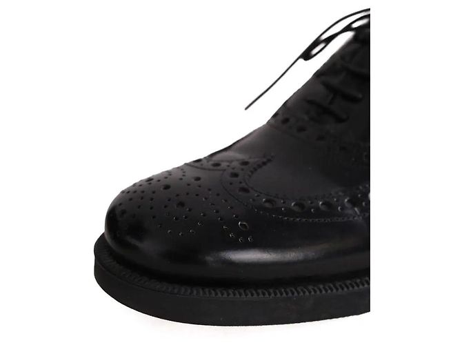 Scarpe stringate Miu Miu X Church's in pelle nera Nero - vista 4