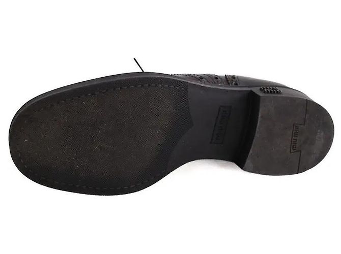 Scarpe stringate Miu Miu X Church's in pelle nera Nero - vista 6