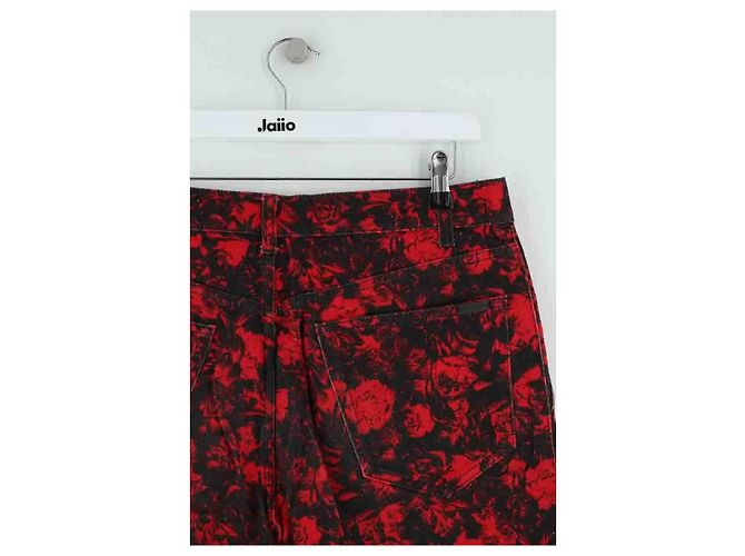 Autre Marque Bermuda Saint Laurent in cotone rosso - vista 4