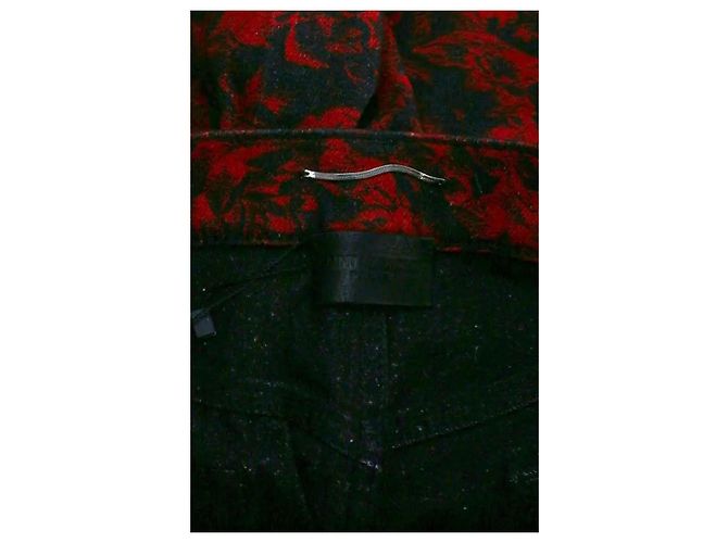 Autre Marque Bermuda Saint Laurent in cotone rosso - vista 5