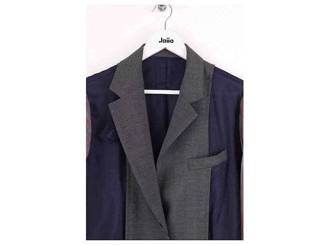 Blazer Sacai de lana gris - vista 2