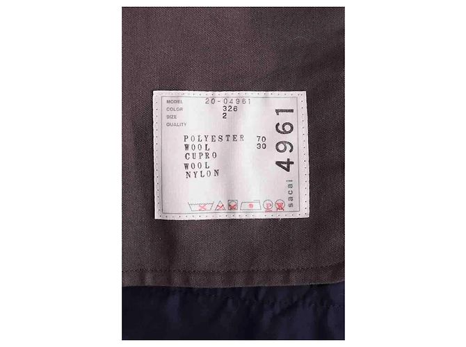 Blazer Sacai de lana gris - vista 6