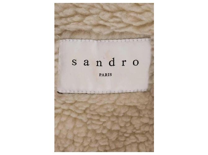 Parka Sandro de algodón caqui - vista 5