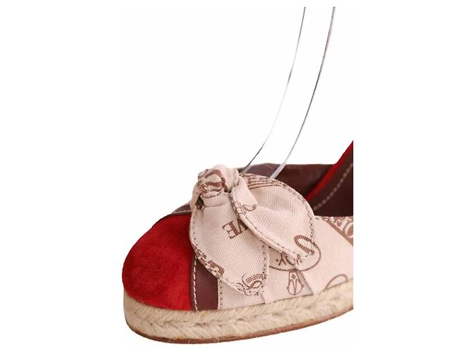 Loewe Sandalen aus beige Stoff - Ansicht 4
