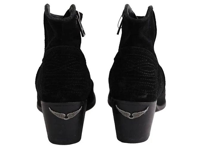 Botas Zadig & Voltaire em pele preta Preto - vista 2