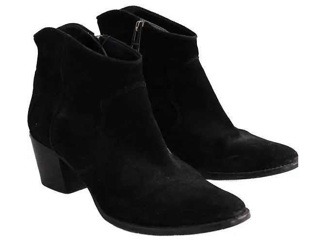 Botas Zadig & Voltaire em pele preta Preto - vista 3
