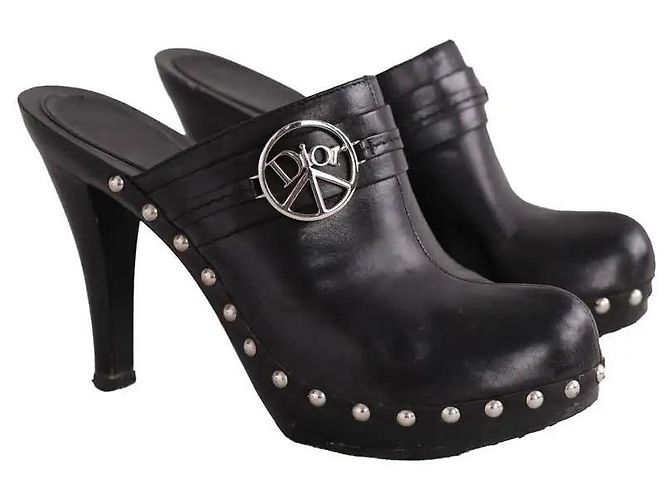 Tacones Dior de piel negra Negro - vista 3