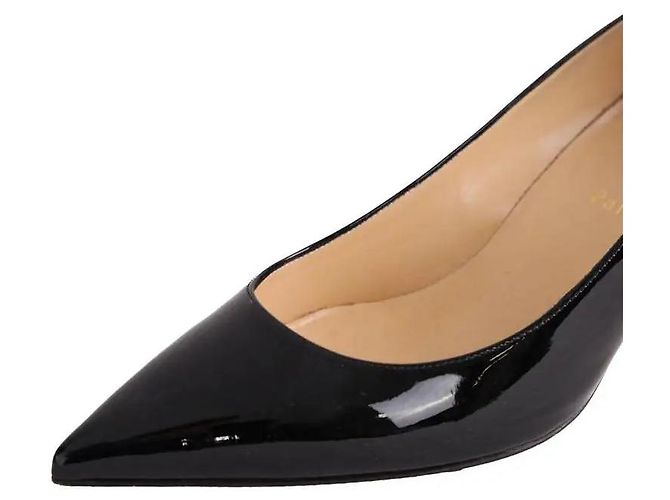 Décolleté Christian Louboutin in vernice nera - vista 5