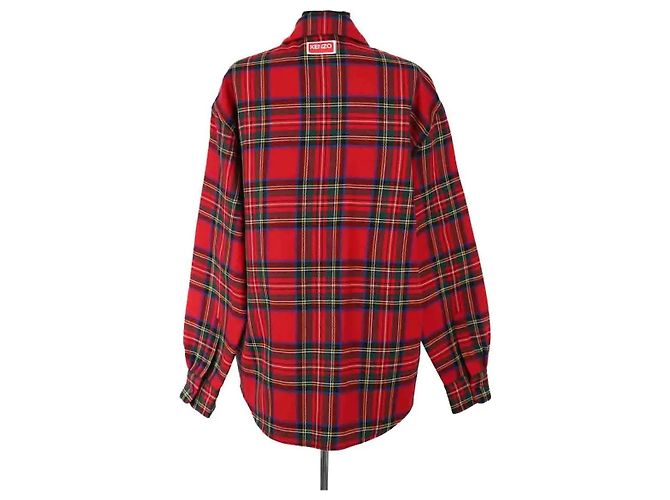 Giacca Kenzo rossa in lana uomo M Rosso - vista 4