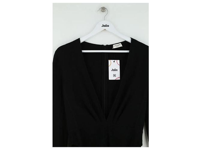 Autre Marque Body Saint Laurent in cotone nero - vista 2