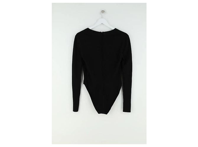 Autre Marque Body Saint Laurent in cotone nero - vista 3