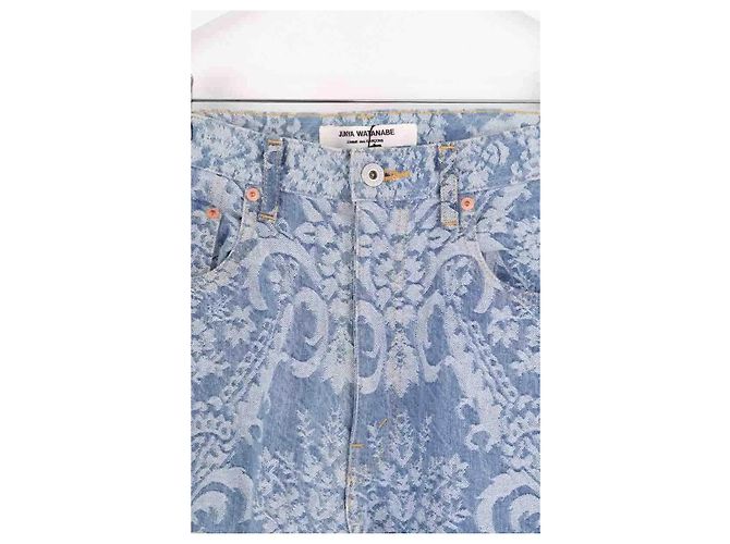 Vaqueros rectos azules de algodón Junya Watanabe - vista 2