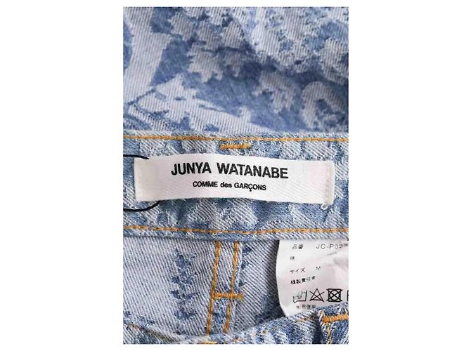 Vaqueros rectos azules de algodón Junya Watanabe - vista 5