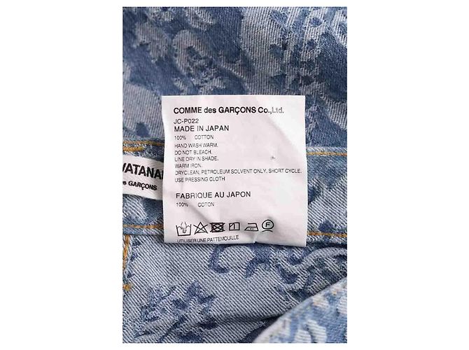 Vaqueros rectos azules de algodón Junya Watanabe - vista 6