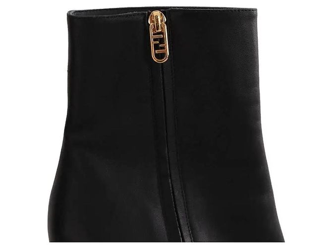 Botas Fendi de cuero negras Negro - vista 4