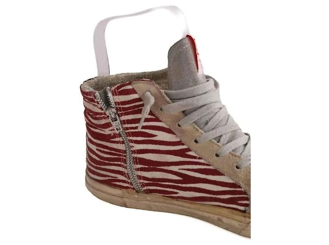 Golden Goose Sneaker rot Stoff Größe 39 - Ansicht 4