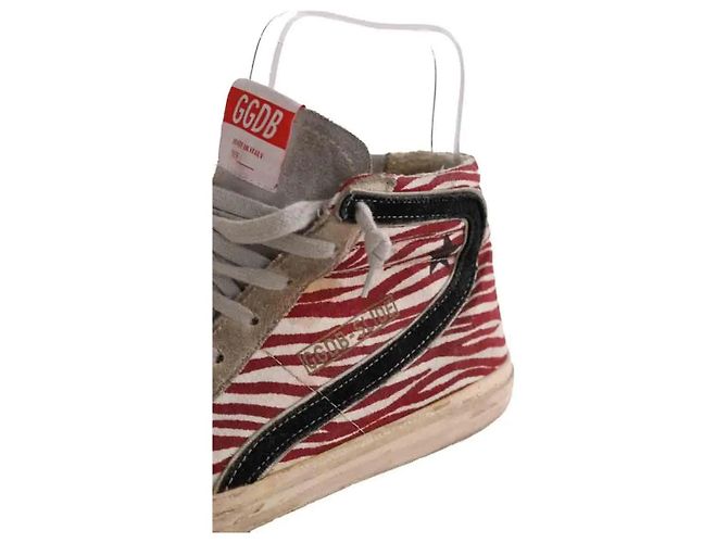Golden Goose Sneaker rot Stoff Größe 39 - Ansicht 5