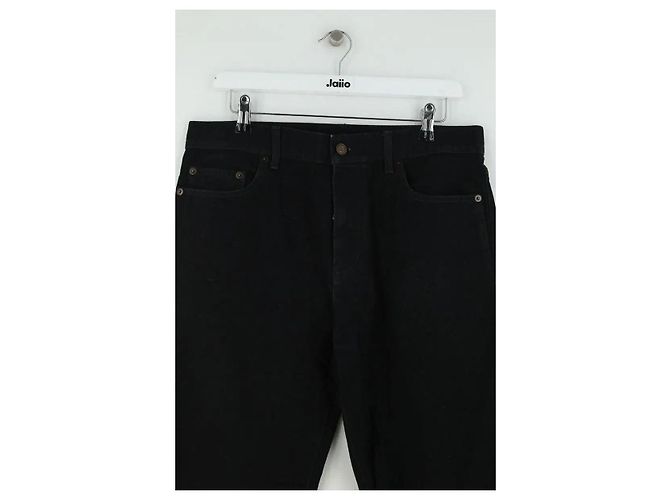 Autre Marque Jeans dritti neri Saint Laurent Nero - vista 2