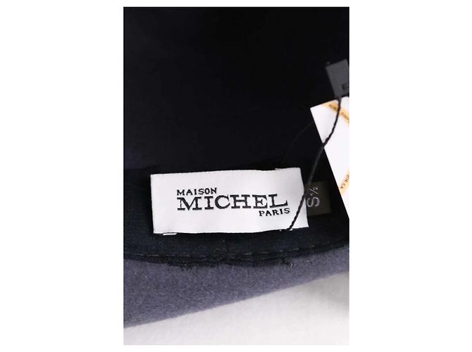 Cappello Panama Maison Michel in lana antracite Grigio antracite - vista 5