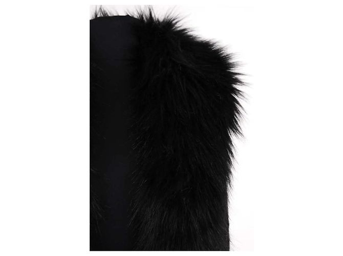 Autre Marque Chaleco Saint Laurent de algodón negro - vista 2