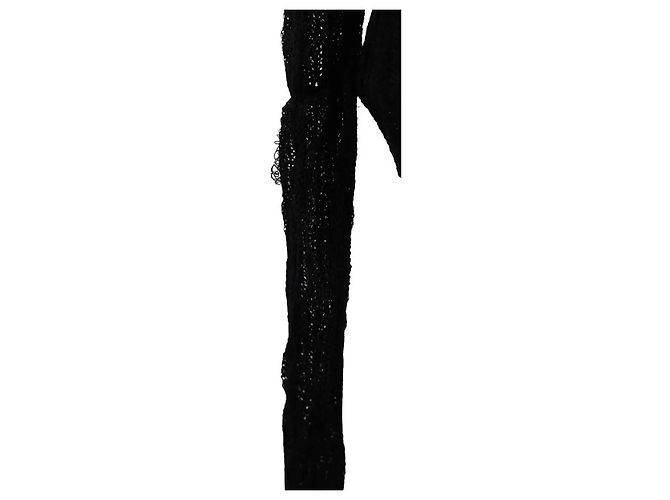 Autre Marque Chaleco Saint Laurent de algodón negro - vista 3