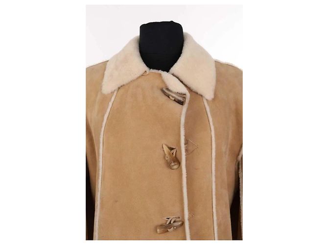 Cappotto Dior in camoscio beige - vista 2