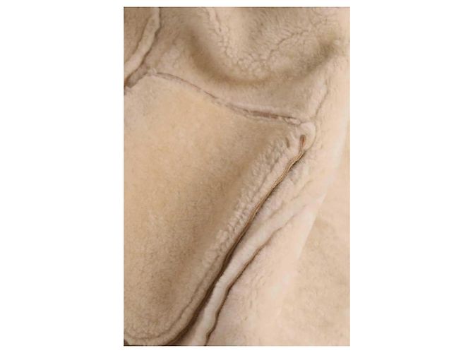 Cappotto Dior in camoscio beige - vista 7