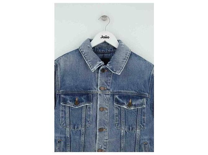 Autre Marque Saint Laurent Jeansjacke Blau - Ansicht 2