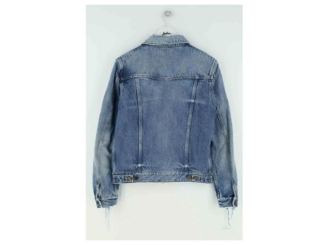 Autre Marque Saint Laurent Jeansjacke Blau - Ansicht 3