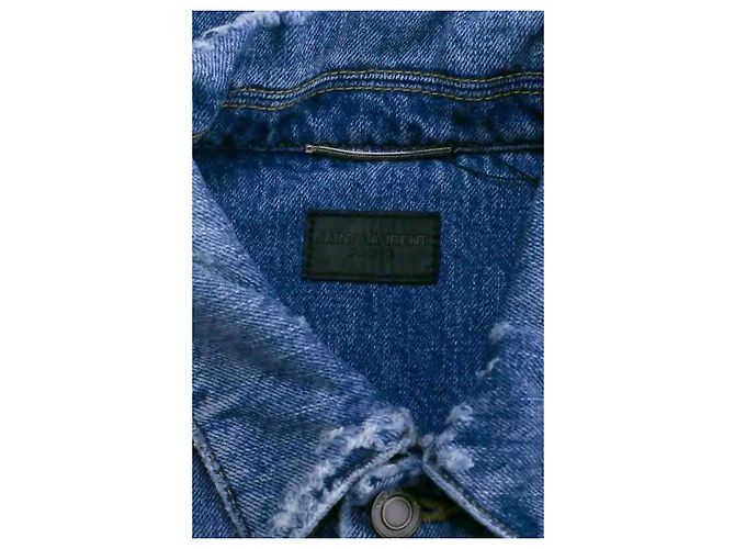 Autre Marque Saint Laurent Jeansjacke Blau - Ansicht 7