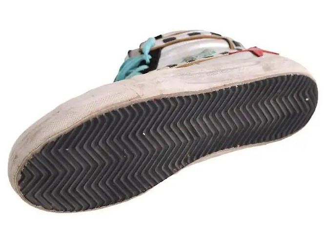 Golden Goose Sneaker Silber Leder Größe 40 - Ansicht 6